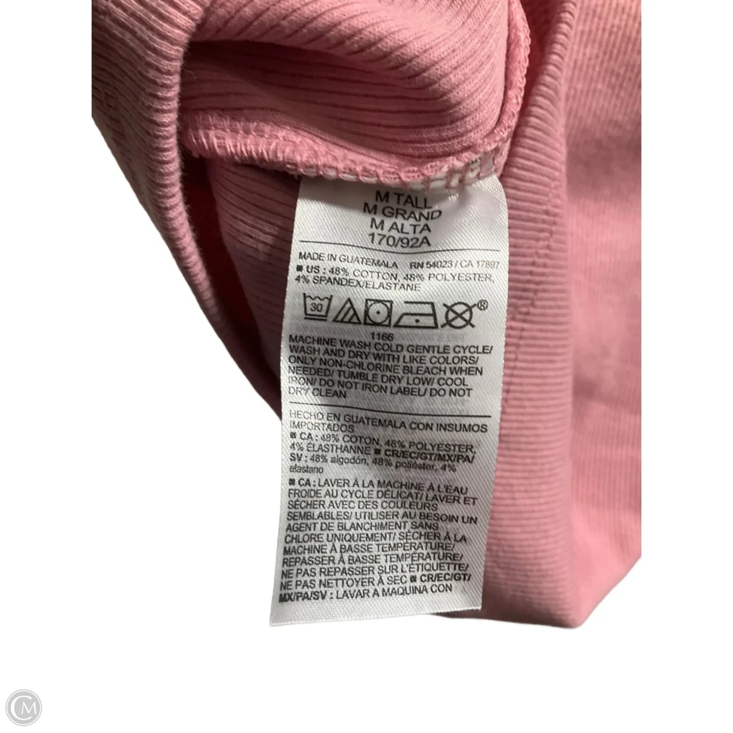 Top Short Sleeve Basic By Old Navy In Pink, Size: M