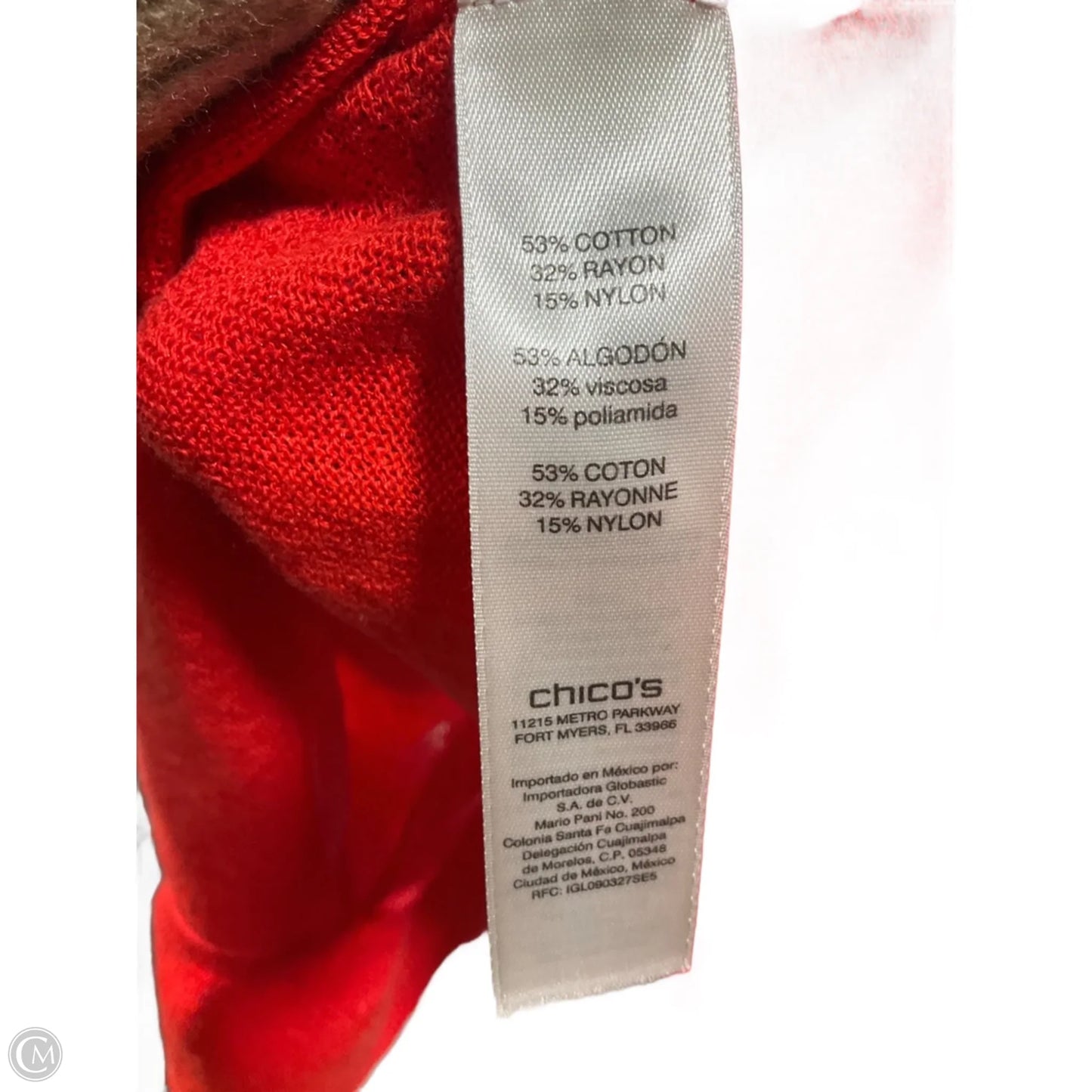 Cardigan By Chicos In Red, Size: L