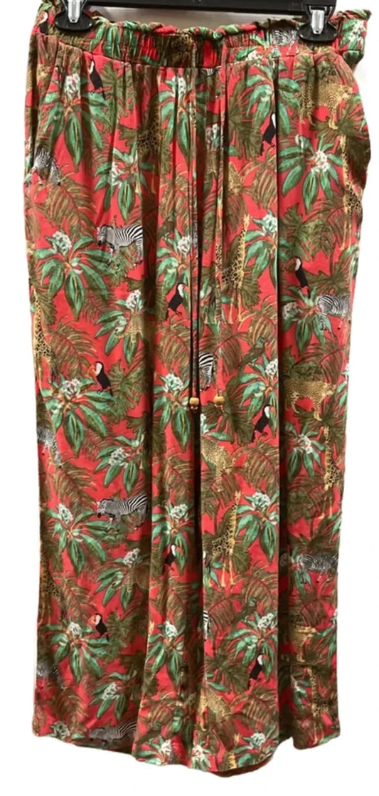 Pants Lounge By Jane And Delancey In Tropical Print, Size: M