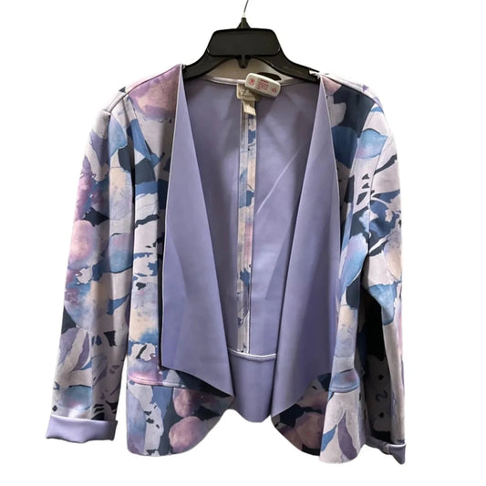 Blazer By Chicos In Floral Print, Size: Xl