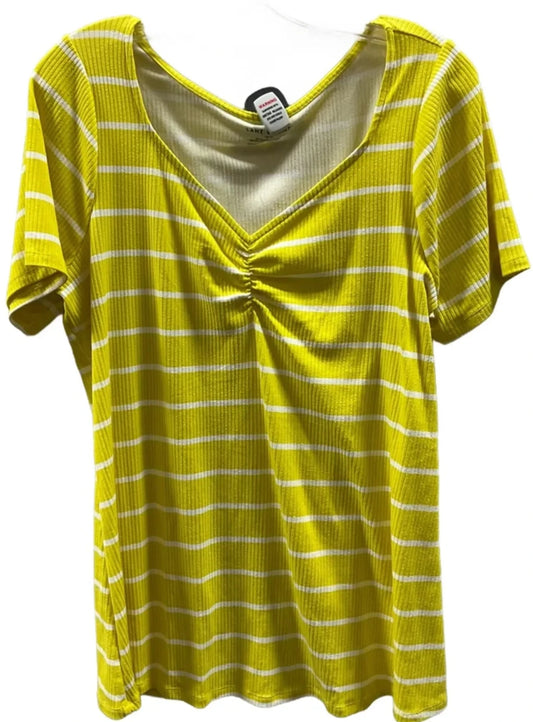 Top Short Sleeve Basic By Lane Bryant In Striped Pattern, Size: Xl