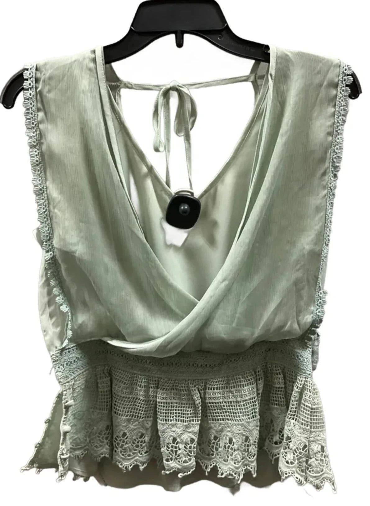 Top Sleeveless By Ryu In Green, Size: M