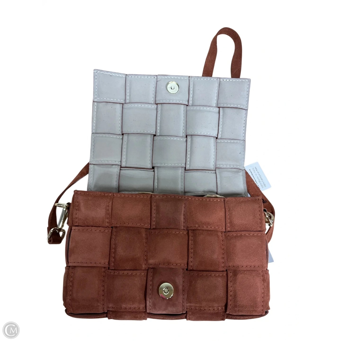 Handbag Leather By Cma, Size: Medium