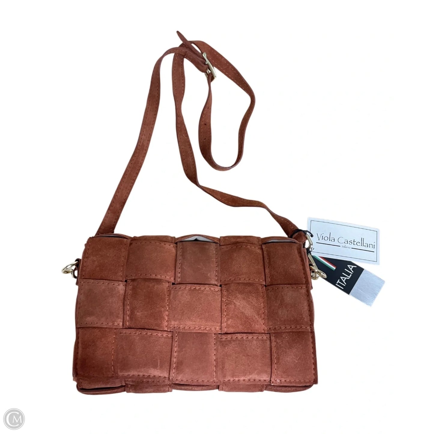 Handbag Leather By Cma, Size: Medium