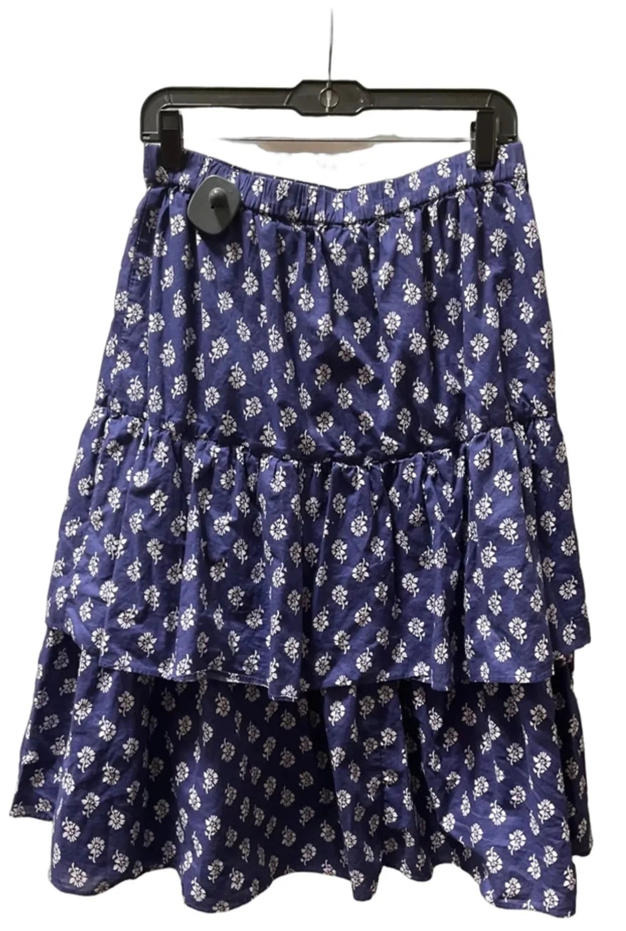 Skirt Midi By J. Crew In Blue & White, Size: S
