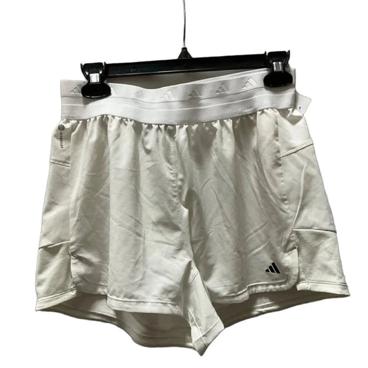 Athletic Shorts By Adidas In White, Size: M
