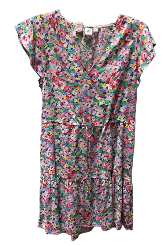 Dress Casual Midi By Gap In Floral Print, Size: M