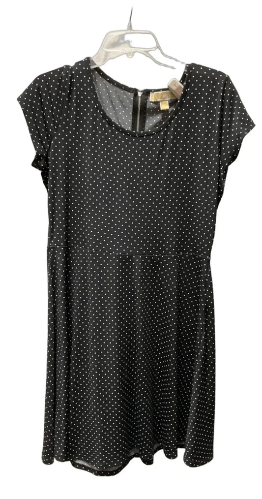 Dress Casual Midi By Michael By Michael Kors In Polkadot Pattern, Size: L