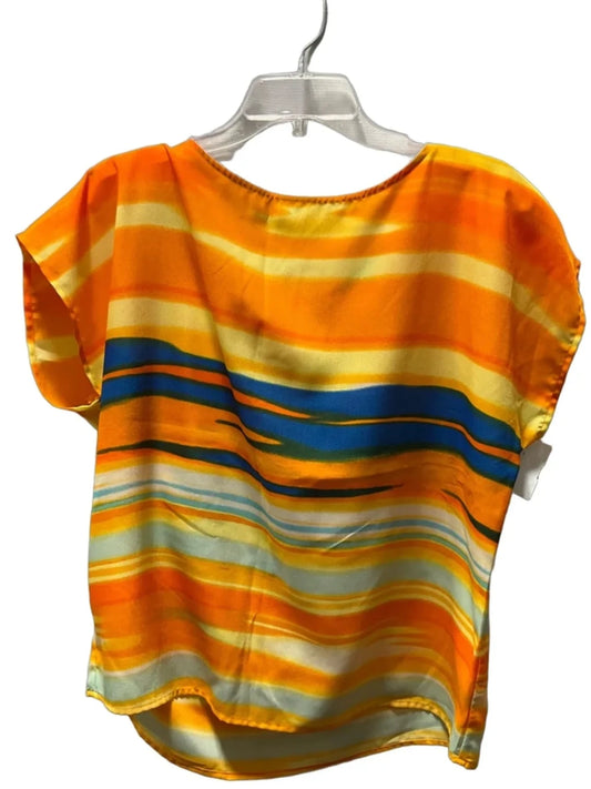 Top Short Sleeve By Antonio Melani In Multi-colored, Size: M