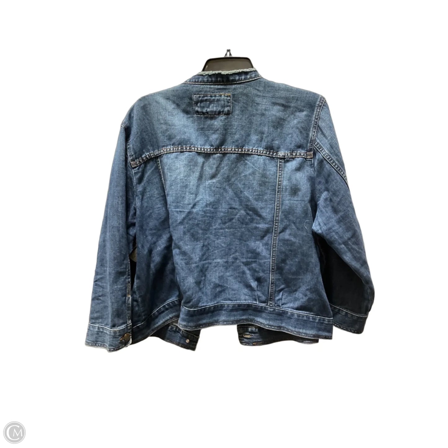 Jacket Denim By Loft In Blue Denim, Size: Xxl