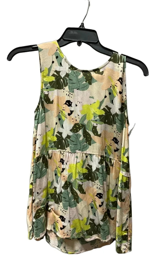 Top Sleeveless By Loft In Multi-colored, Size: Xs