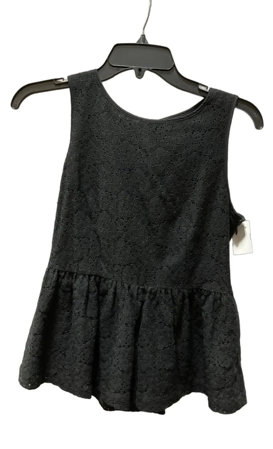 Top Sleeveless By Banana Republic In Black, Size: S
