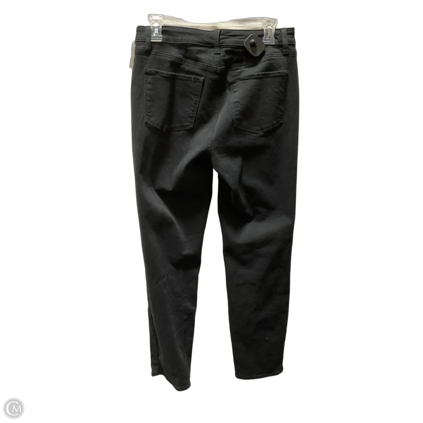 Jeans Straight By Talbots In Black Denim, Size: 4