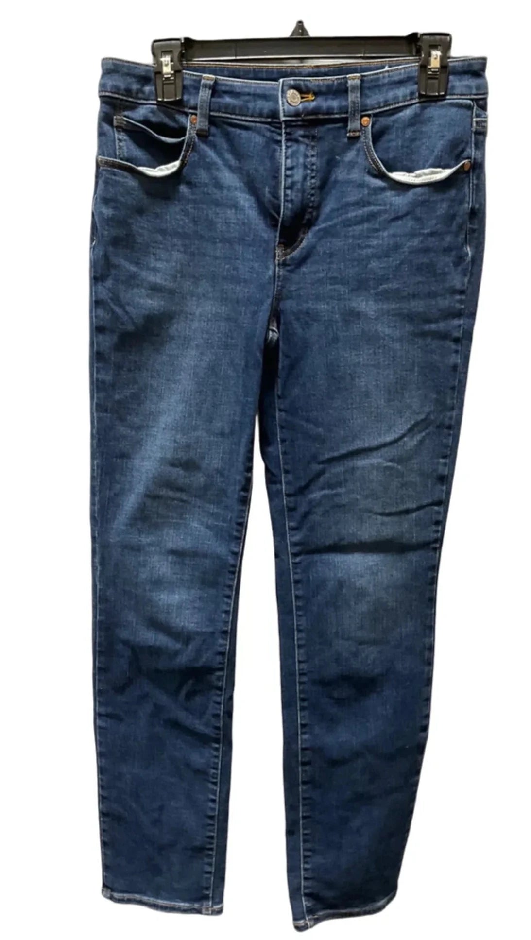 Jeans Straight By Talbots In Blue Denim, Size: 4