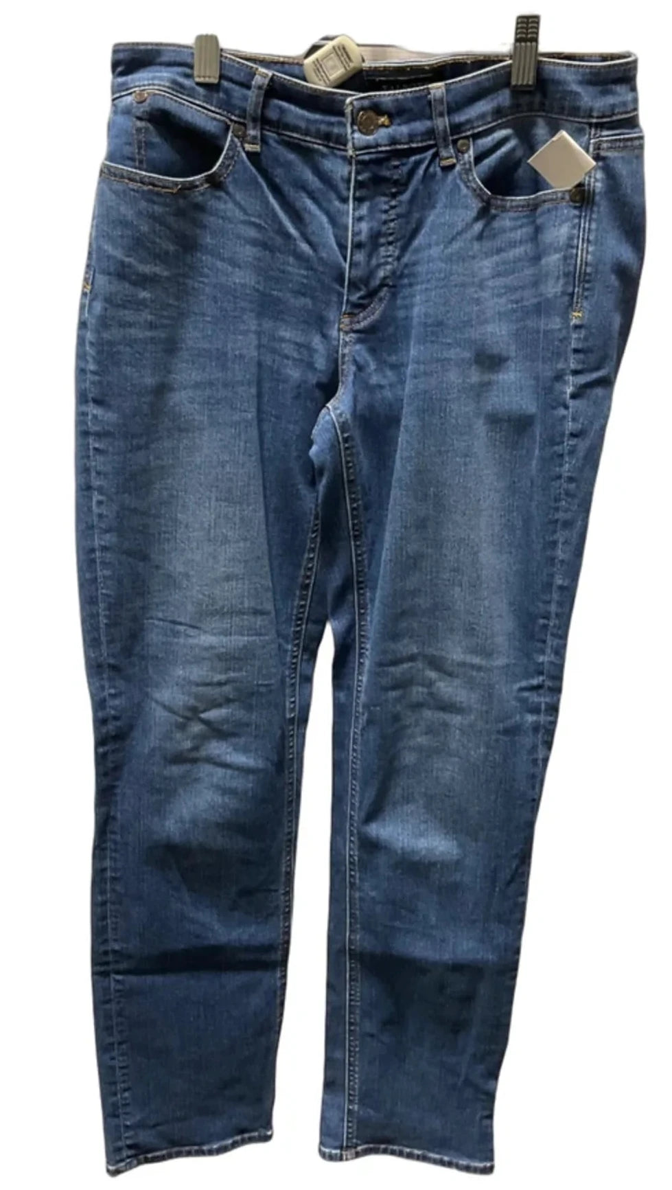 Jeans Straight By Talbots In Blue Denim, Size: 4