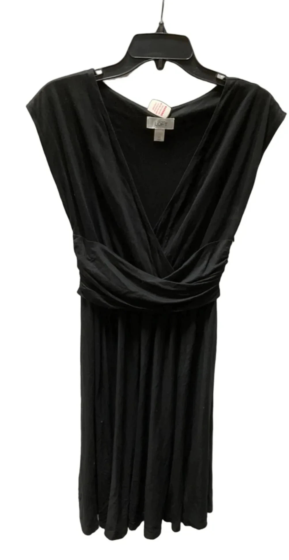 Dress Casual Midi By Loft In Black, Size: Xs