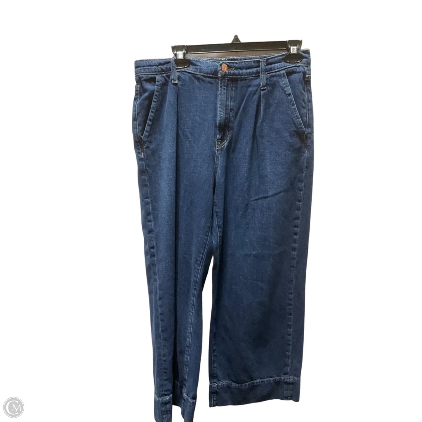 Jeans Straight By Gap In Blue Denim, Size: 10