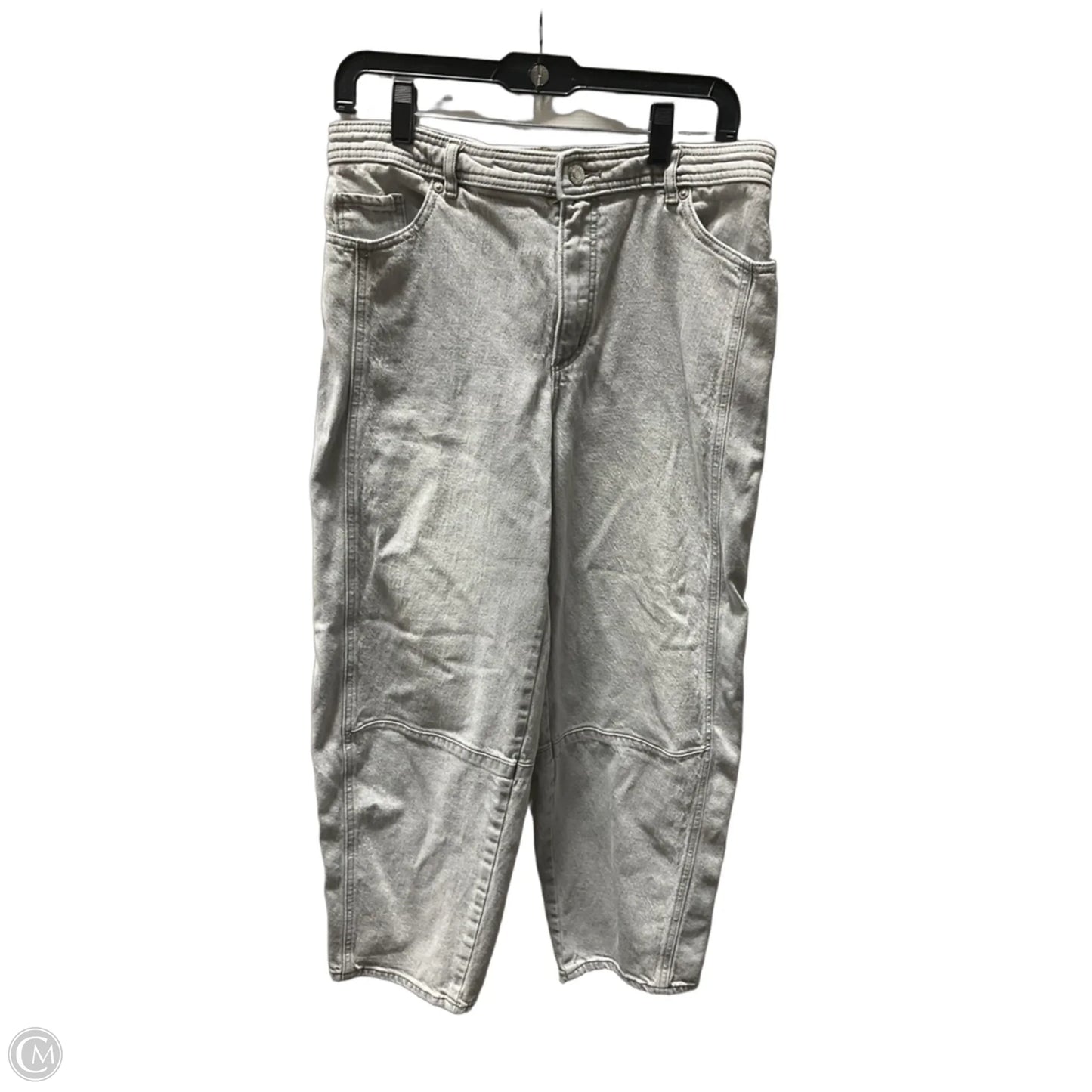 Jeans Straight By Loft In Grey Denim, Size: 8