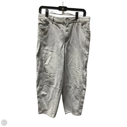 Jeans Straight By Loft In Grey Denim, Size: 8