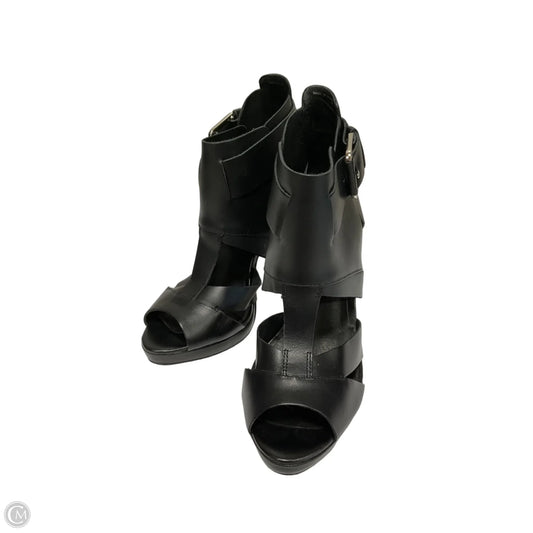 Sandals Heels Stiletto By Aldo In Black, Size: 8.5