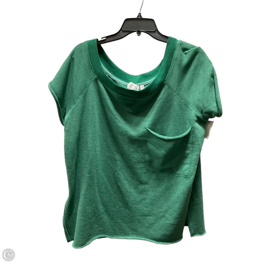 Top Short Sleeve By Free People In Green, Size: M