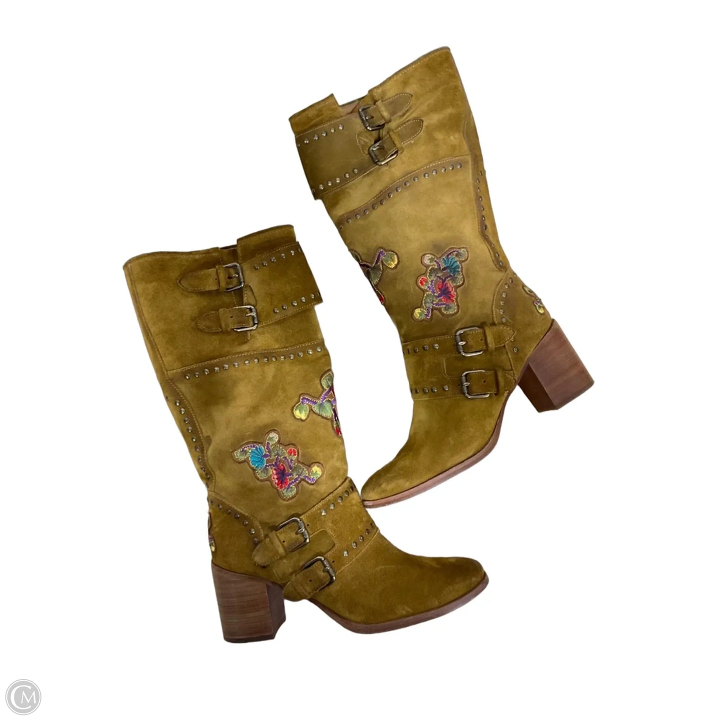 Boots Designer By Frye In Tan, Size: 9