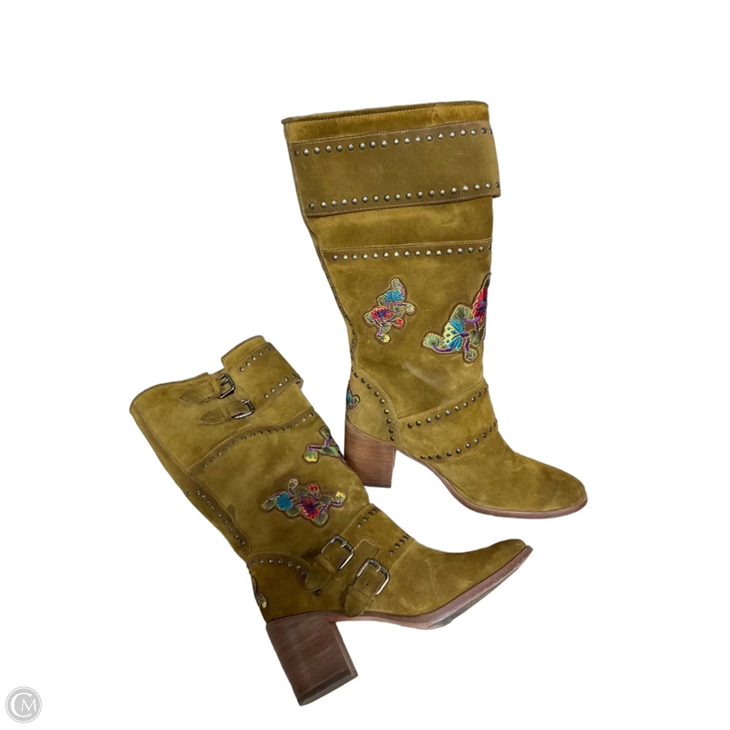 Boots Designer By Frye In Tan, Size: 9