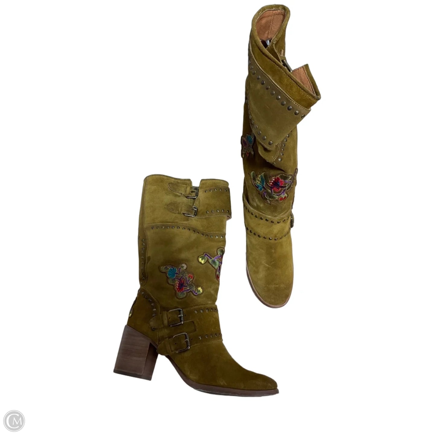 Boots Designer By Frye In Tan, Size: 9