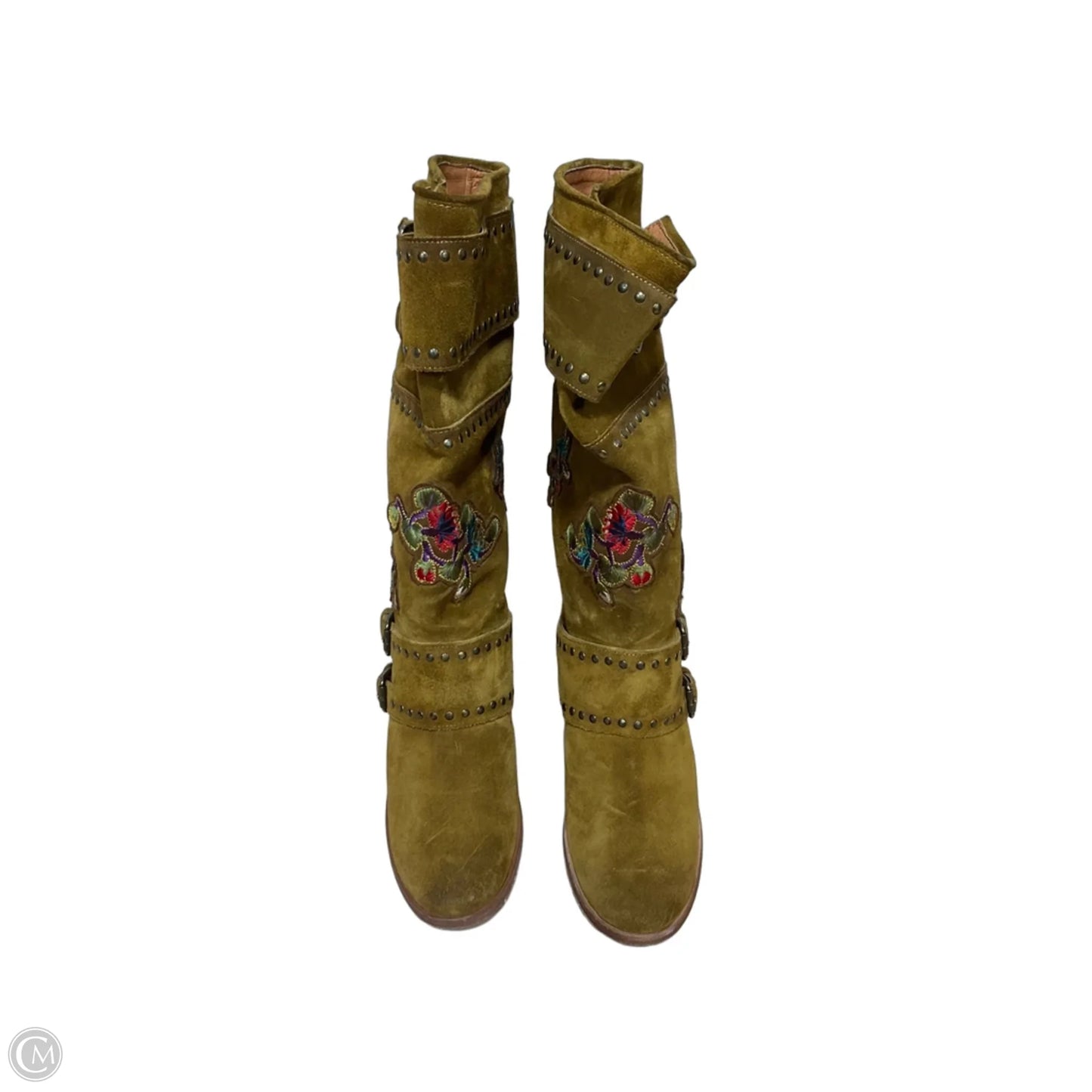 Boots Designer By Frye In Tan, Size: 9