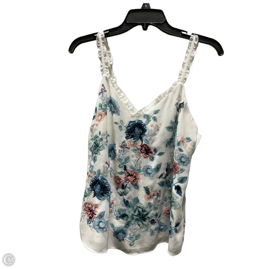 Top Sleeveless By White House Black Market In Floral Print, Size: S