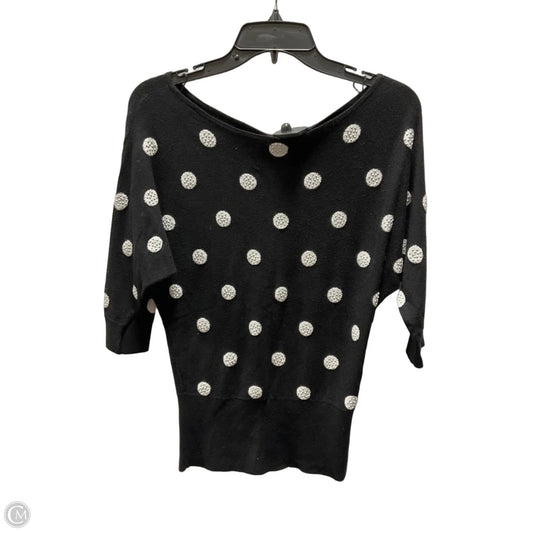 Top Short Sleeve By White House Black Market In Polkadot Pattern, Size: S