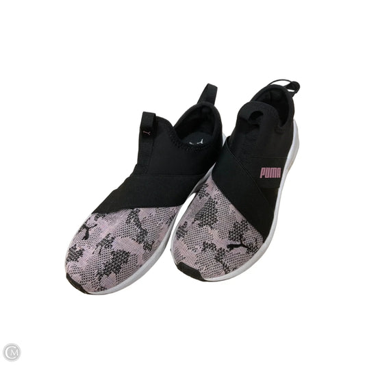 Shoes Athletic By Puma In Black & Purple, Size: 8.5