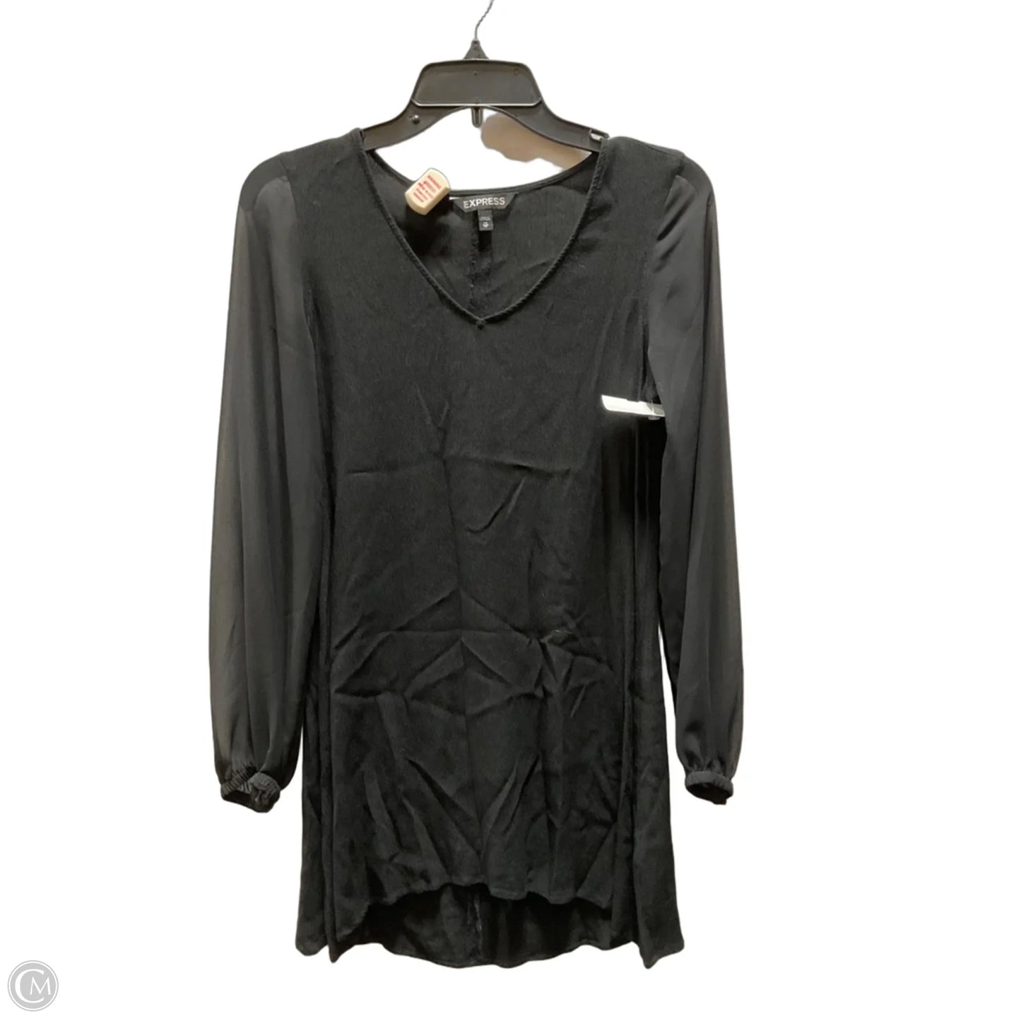 Dress Casual Midi By Express In Black, Size: Xs