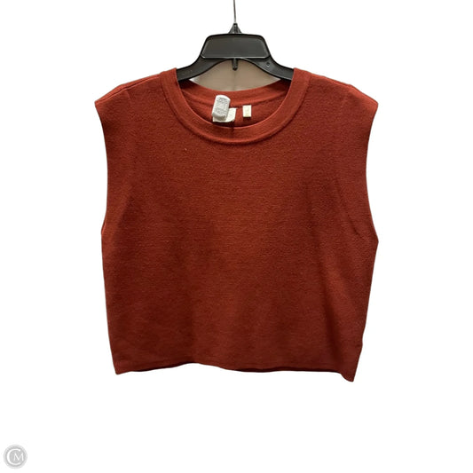 Top Sleeveless By Cyrus In Orange, Size: M