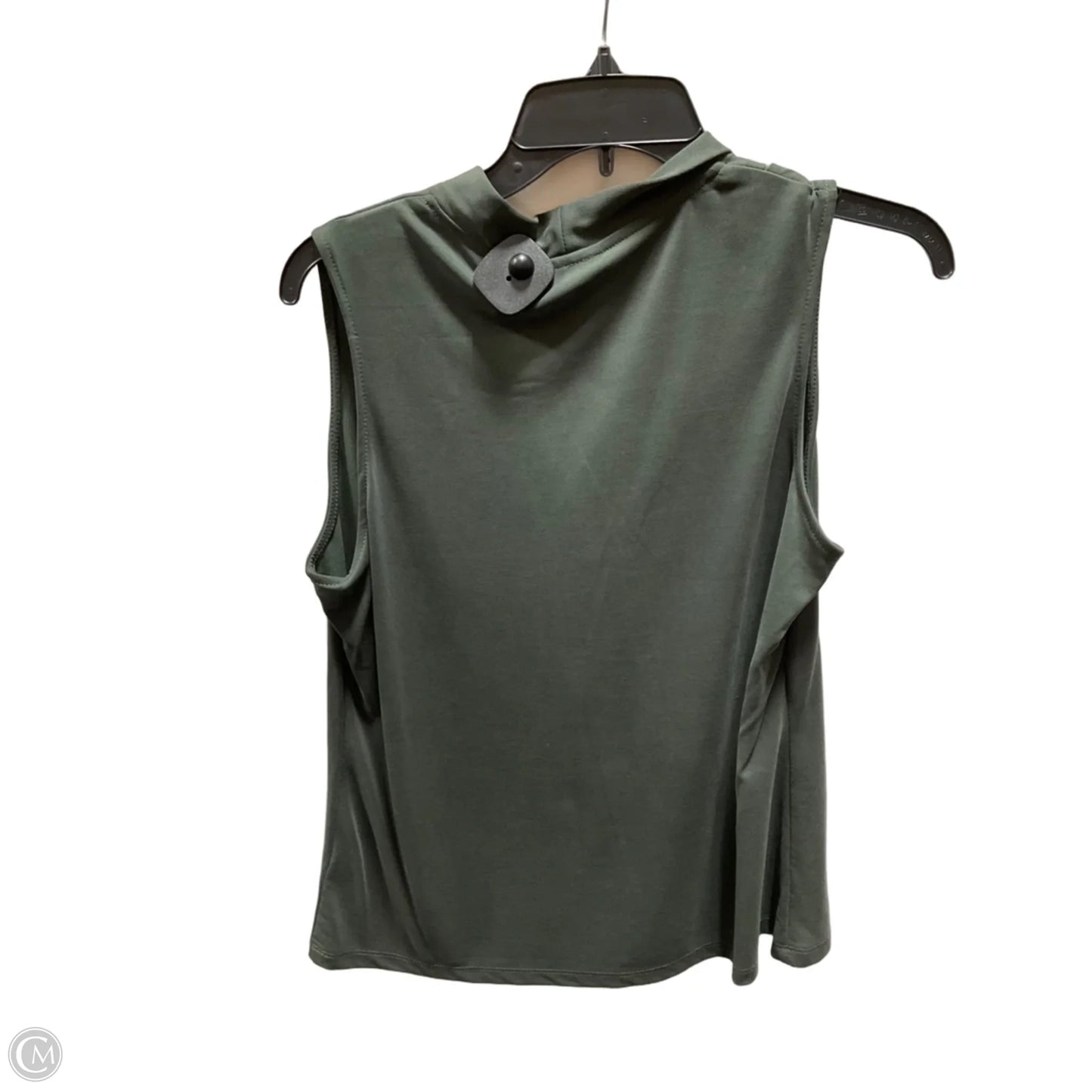 Top Sleeveless By Tahari In Green, Size: M