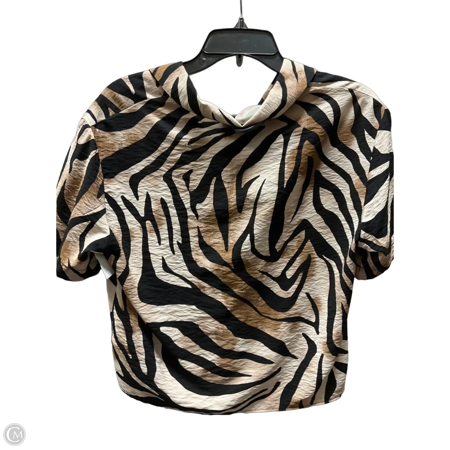 Top Short Sleeve By Rachel Zoe In Animal Print, Size: S