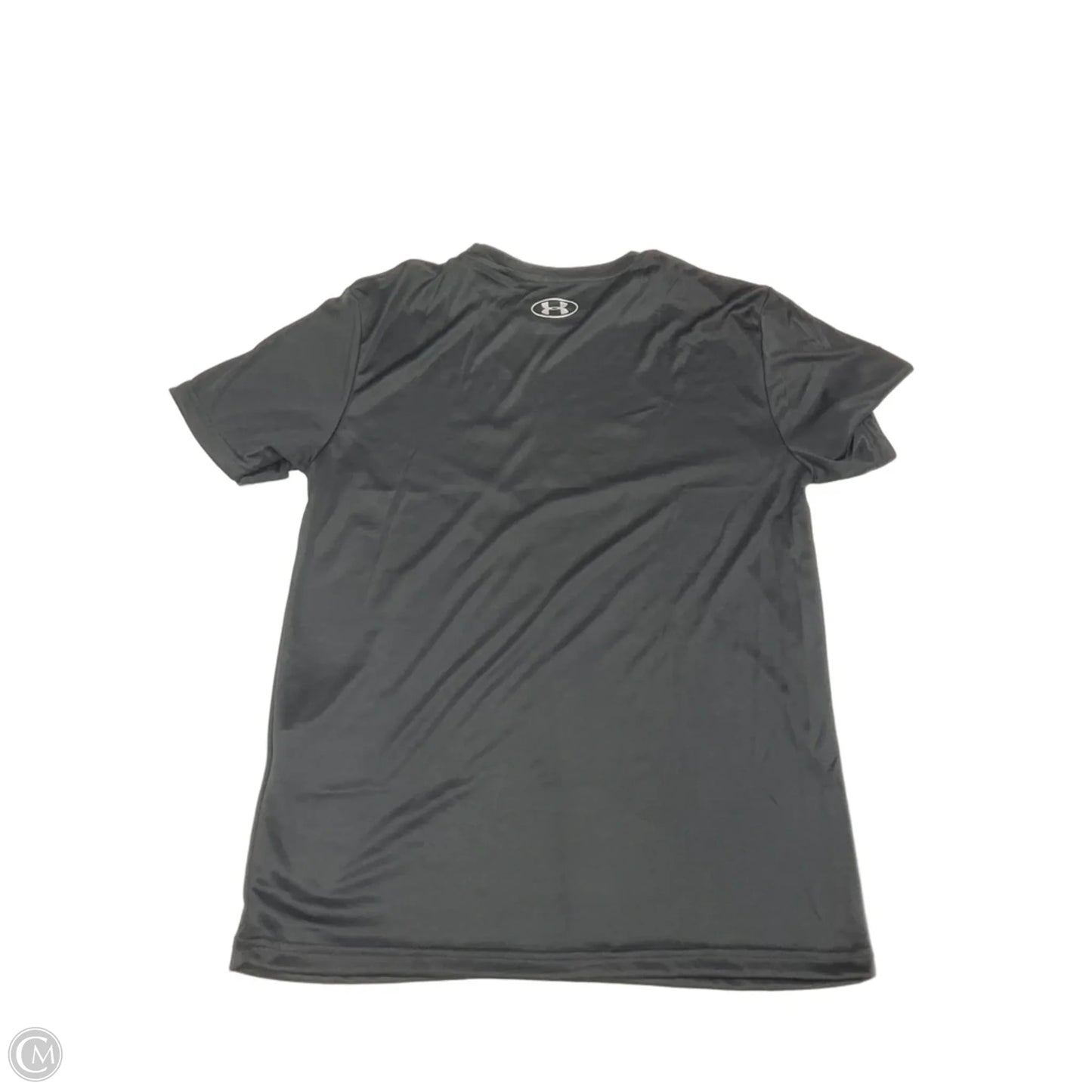 Athletic Top Short Sleeve By Under Armour In Black, Size: M
