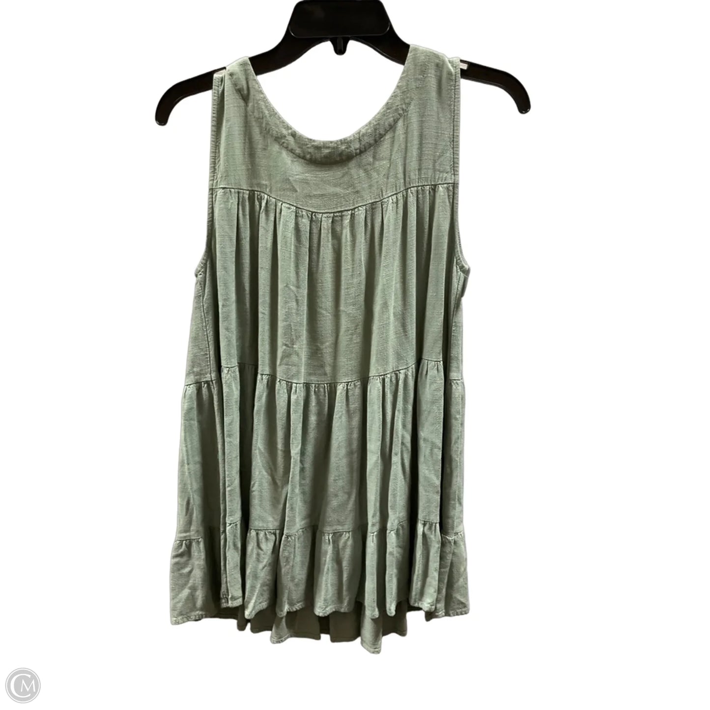 Top Sleeveless By Indigo Soul In Green, Size: M