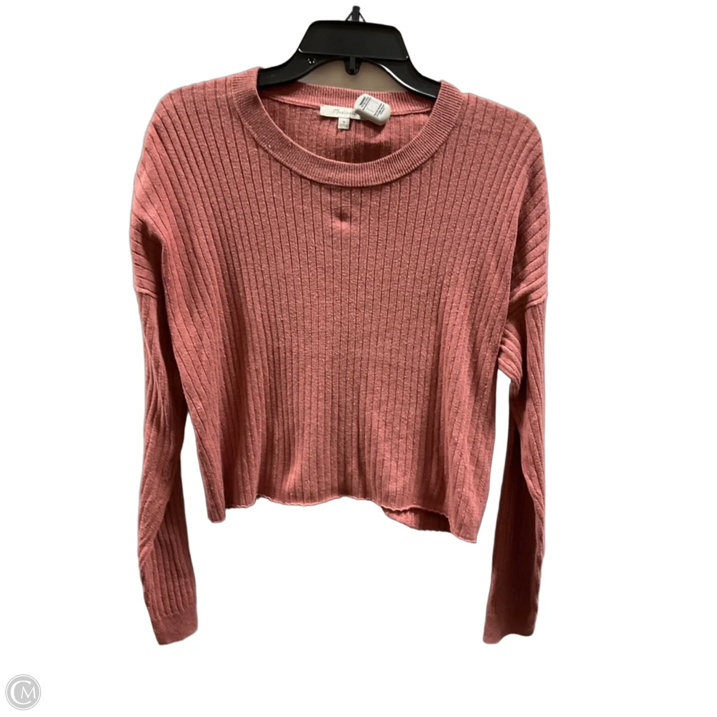 Top Long Sleeve By Madewell In Pink, Size: M