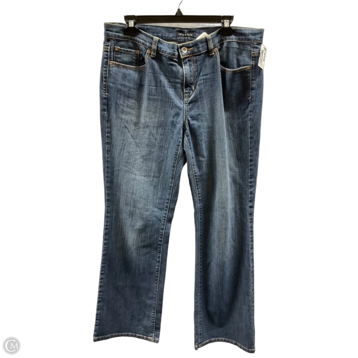 Jeans Wide Leg By Axcess In Blue Denim, Size: 12