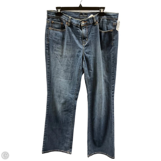 Jeans Wide Leg By Axcess In Blue Denim, Size: 12