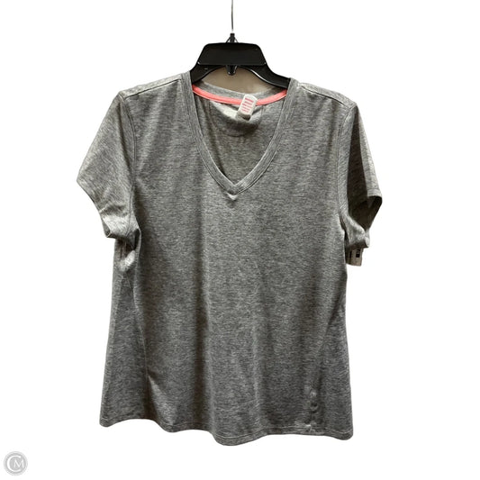 Athletic Top Short Sleeve By Mta Pro In Grey, Size: Xl
