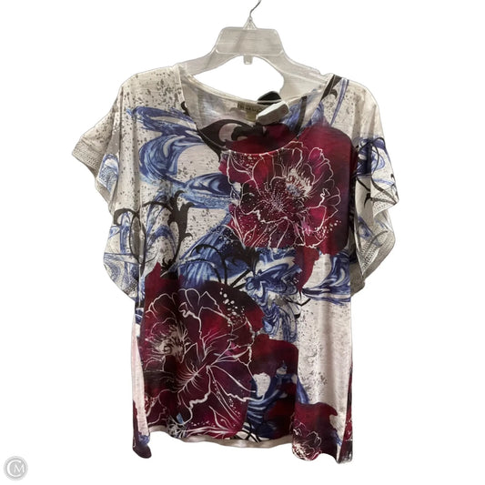 Top Short Sleeve By Live And Let Live In Multi-colored, Size: Xl