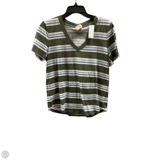 Top Short Sleeve Basic By Loft In Striped Pattern, Size: S