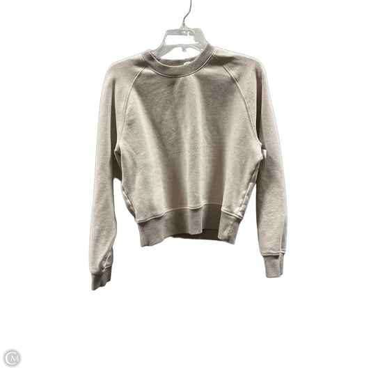 Athletic Sweatshirt Crewneck By Athleta In Beige, Size: Xs