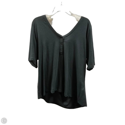 Top Short Sleeve By Banana Republic In Black, Size: Xxl