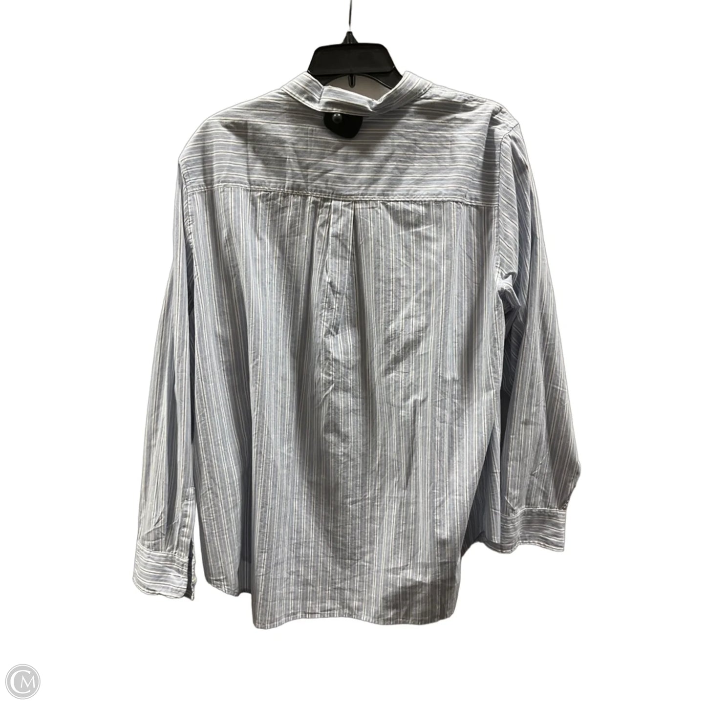 Blouse Long Sleeve By Gap In Striped Pattern, Size: Xxl