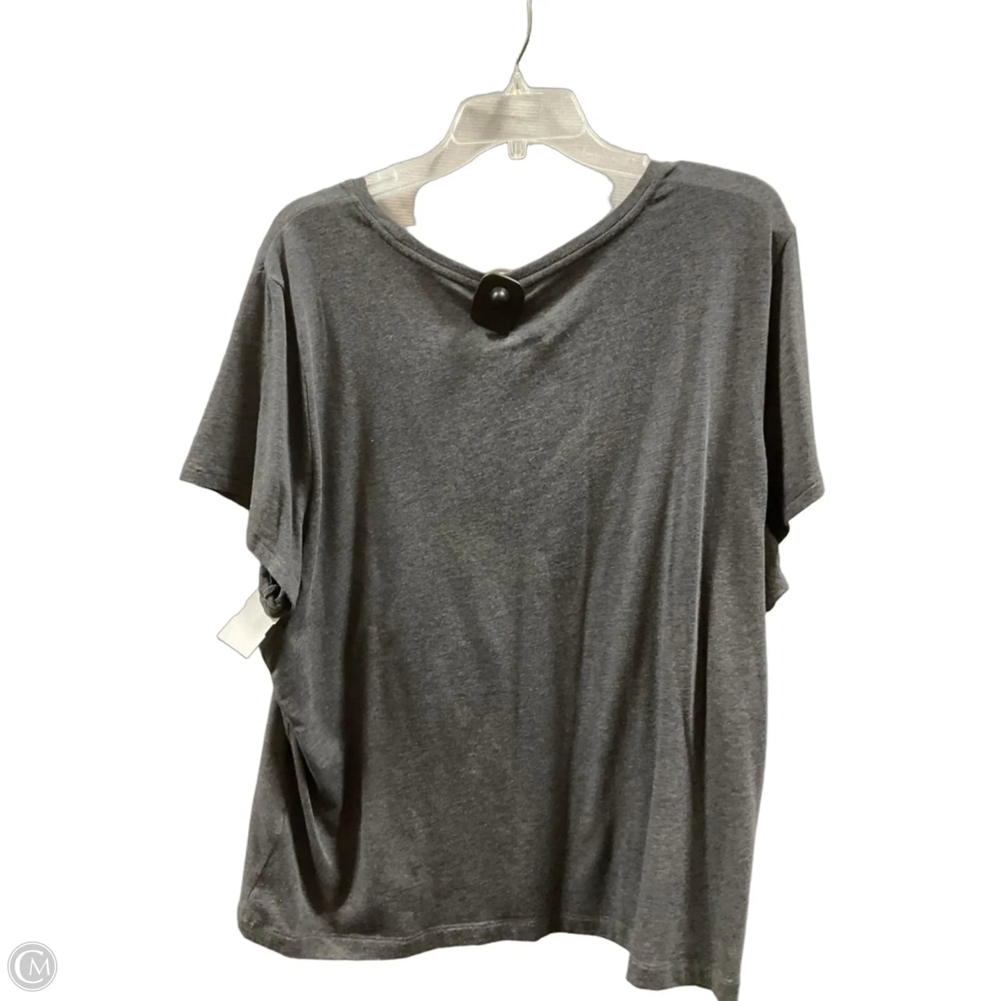 Top Short Sleeve Basic By Banana Republic In Grey, Size: Xxl