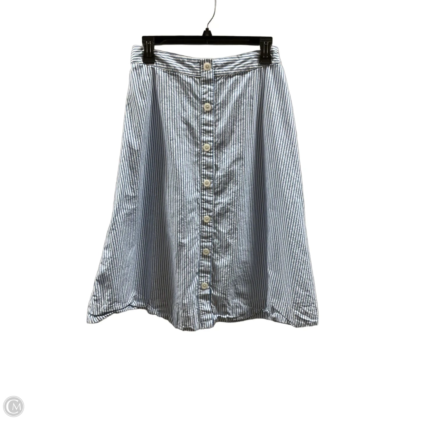 Skirt Midi By A New Day In Striped Pattern, Size: M