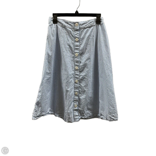 Skirt Midi By A New Day In Striped Pattern, Size: M